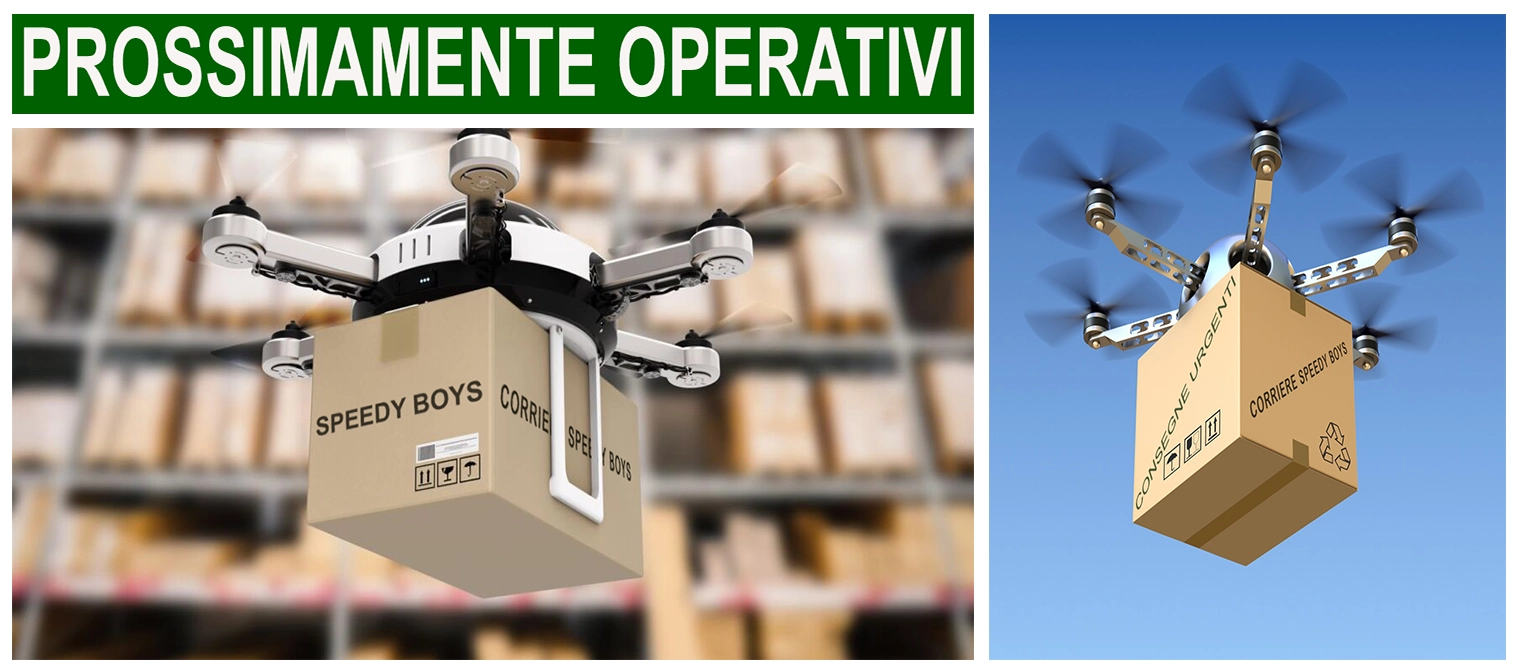 Consegna con drone cargo a Roma - progetto futuro
