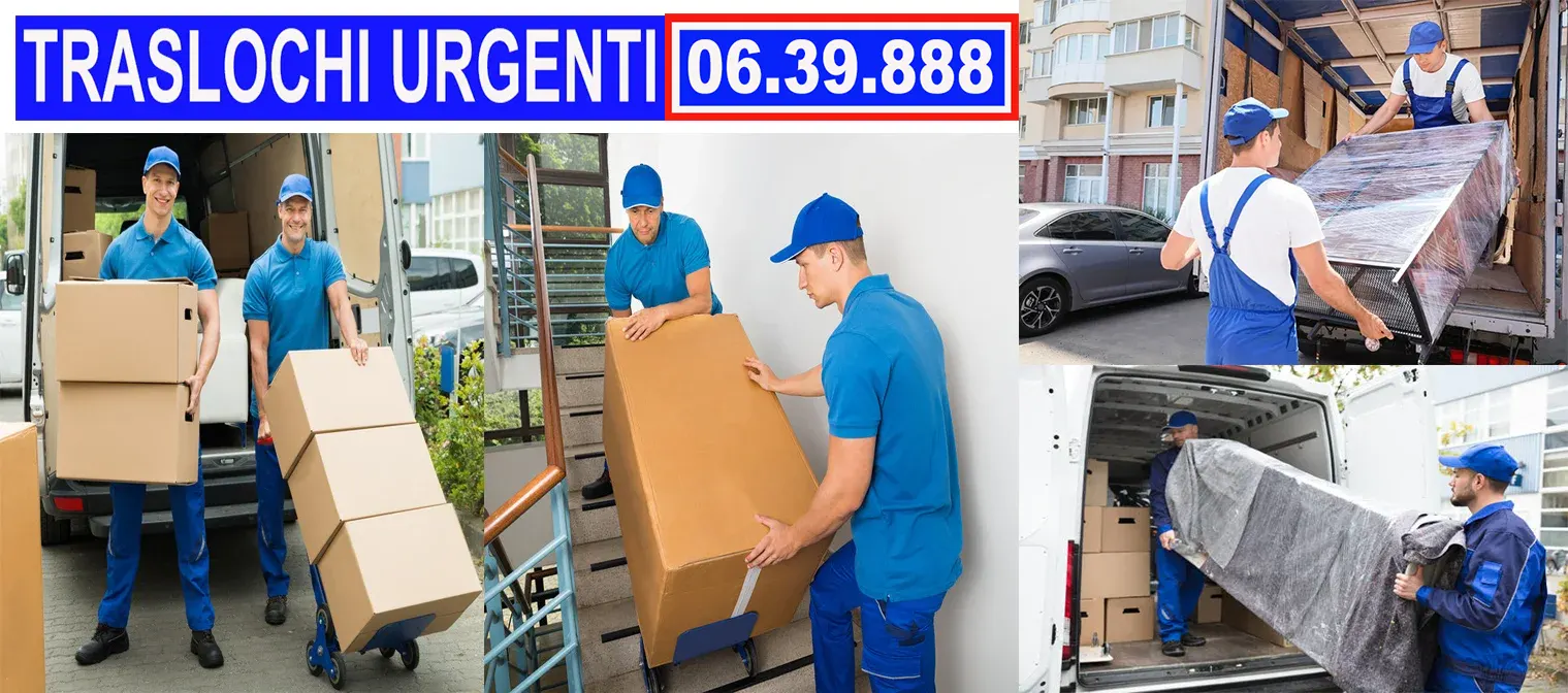 Traslochi urgenti a Roma con furgone e personale specializzato